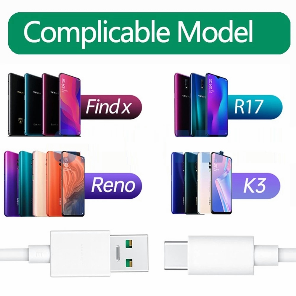 OPPO|1087 Kabel Data OPPO R17 Ori USB Kabel Tipe-c/Micro Suport Fast Charging Vooc