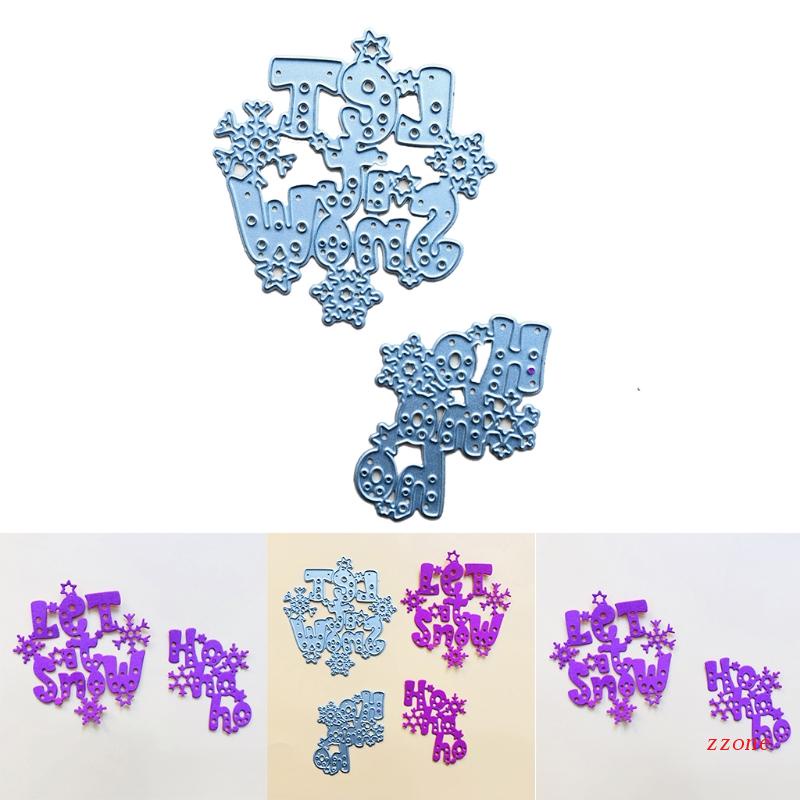 Cetakan Stensil Cutting Dies Motif Snowflake Bahan Metal Untuk Scrapbook / Craft DIY / Kartu