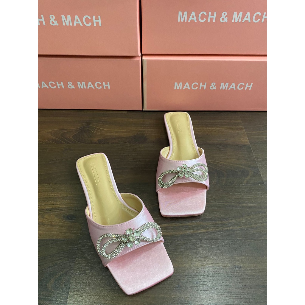 Mach&amp;Mach flat sandal bow