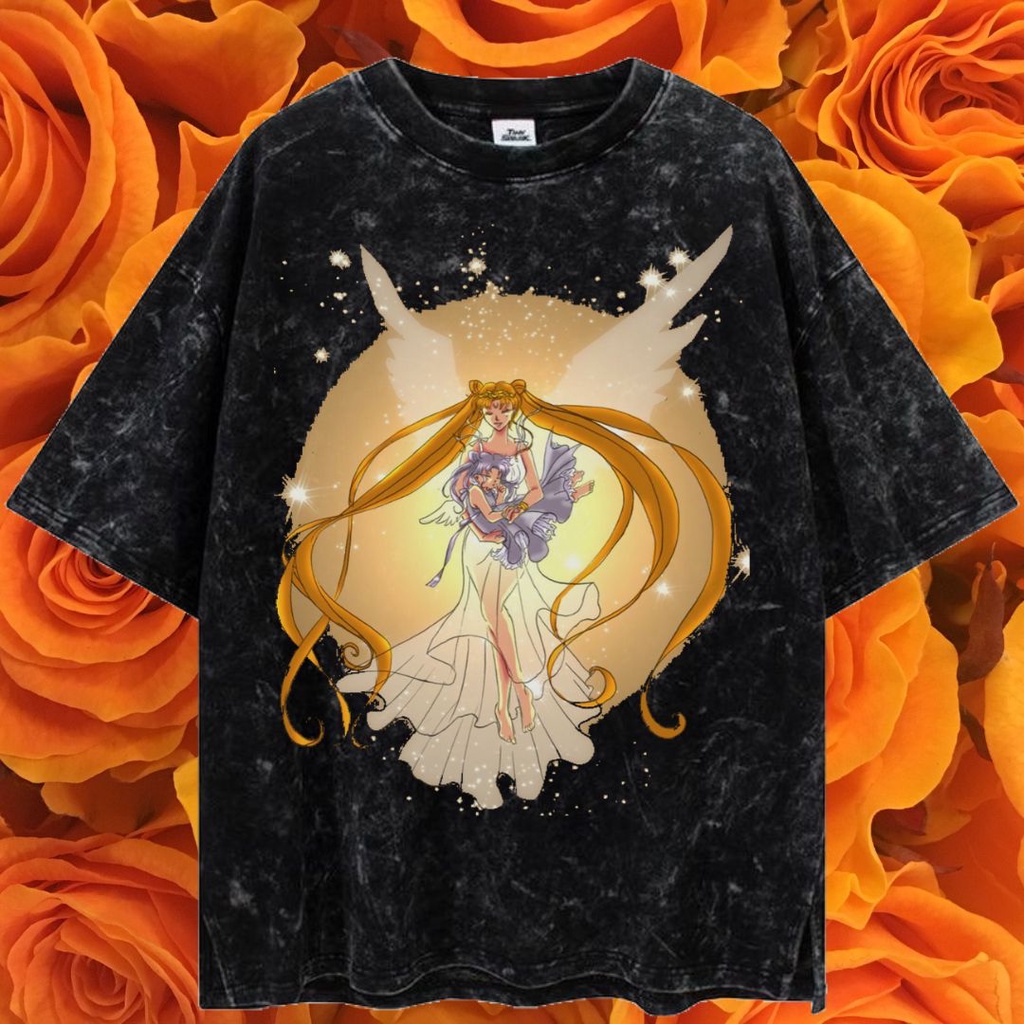 LASTHOPE 'SAILORMOON' OVERSIZE WASHING TSHIRT / KAOS ATASAN TSHIRT TEE WASHING ACID WASHED STONEWASH