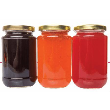 330ML  BOTOL KACA SILINDER JAR TOPLES KACA 330ML + TUTUP GOLD , TUTUP PUTIH , TUTUP HITAM