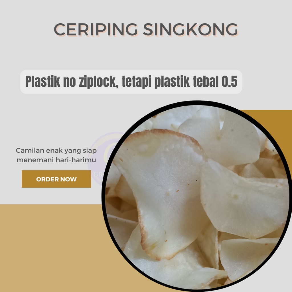 

Criping Singkong Gurih 250Gr