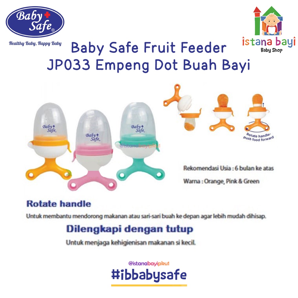 Baby Safe JP033 Fruit feeder - Juice feeder Empeng Dot Buah Anak Bayi