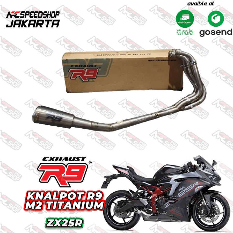 Knalpot R9 Ninja ZX25R M2 Zeta R Series Fullsystem