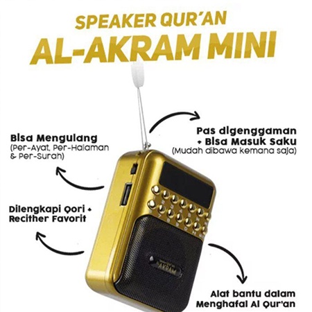 Speaker Quran Akram Junior | Spiker Quran Untuk Anak Speker Quran Murotal 30 Juz Hafidz Hafalan