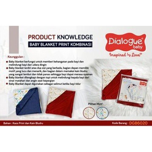 Selimut DIALOGUE BABY BLANKET/Selimut DGB 6020