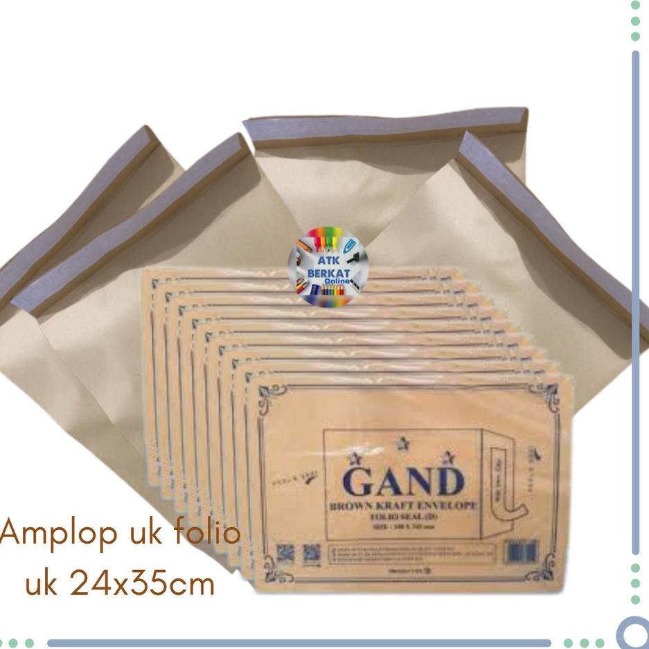 

Garansi Resmi Amplop coklat Folio dengan lem atau seal