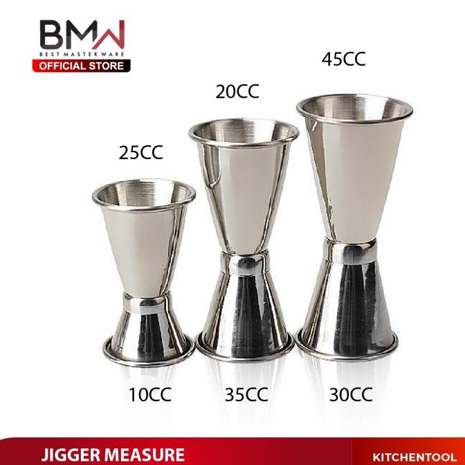 BISA COD BMW Kitchen Ware - Jigger Measure Cup Bartender Alat Takar Stainless /PERALATAN MASAK SET/P