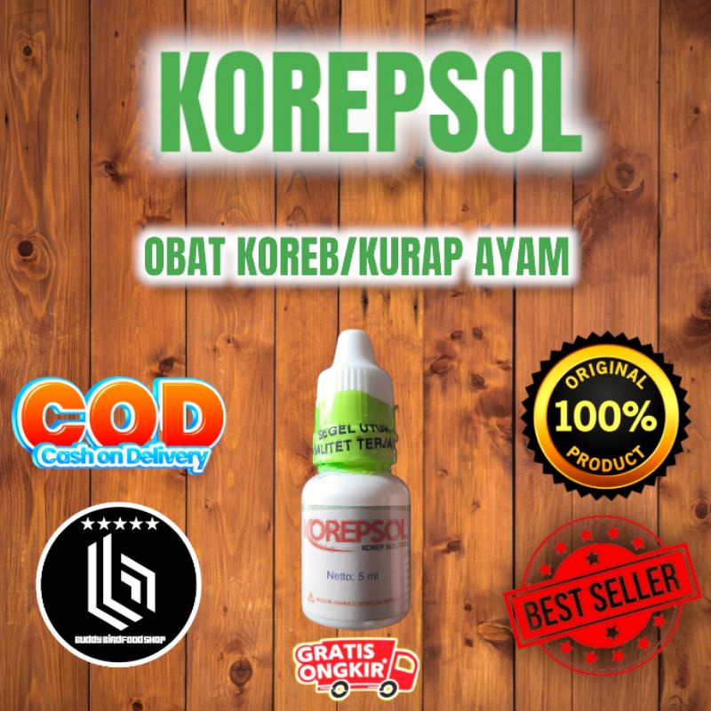 KOREPSOL OBAT AYAM KOREP/KURAP CESPLENG MANJUR AYAM LAGA ADUAN