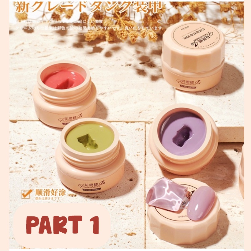 (1-30) RISYAL Cat Kuku Jelly Solid Nail Gel Kutek Gel Polish Mud Painting 5ml KU037