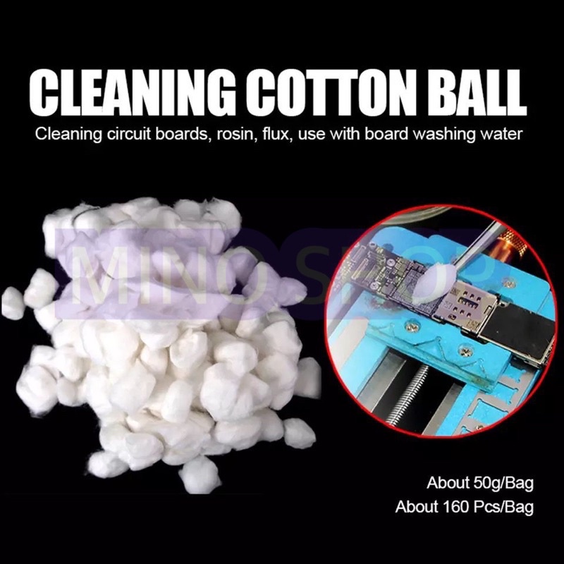 CLEANING COTTON BALL FOR CLEANING CIRCUIT BOARD ROSIN FLUX