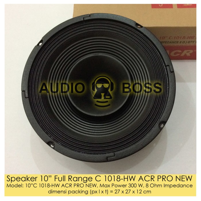 SPEAKER Speaker 10 inch 10" Full Range C 1018-HW ACR PRO NEW bass mic berkualitas karaoke stereo usb
