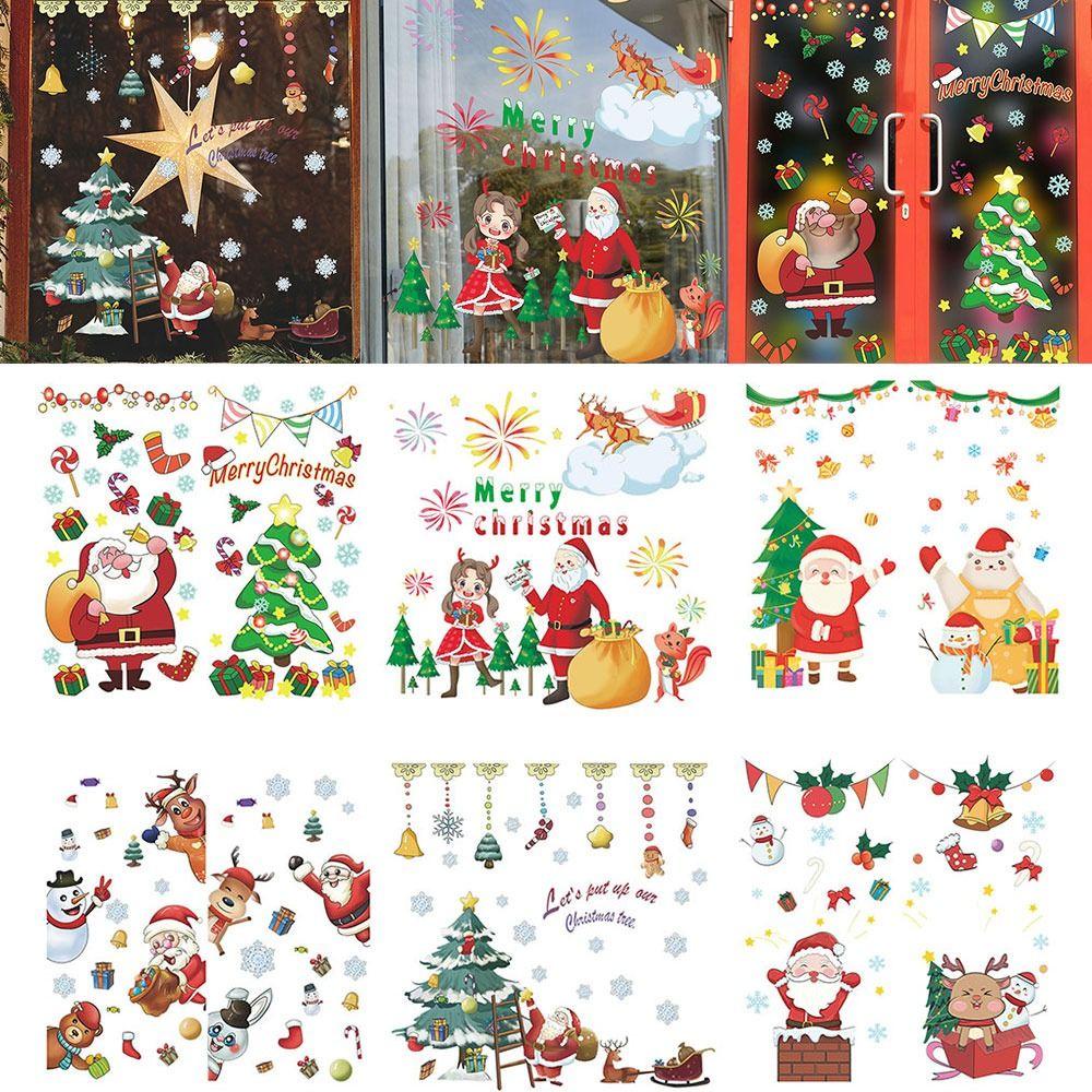 Preva Merry Christmas Stiker Dinding Ornamen Dekorasi Rumah Perlengkapan Pesta Rusa Salju