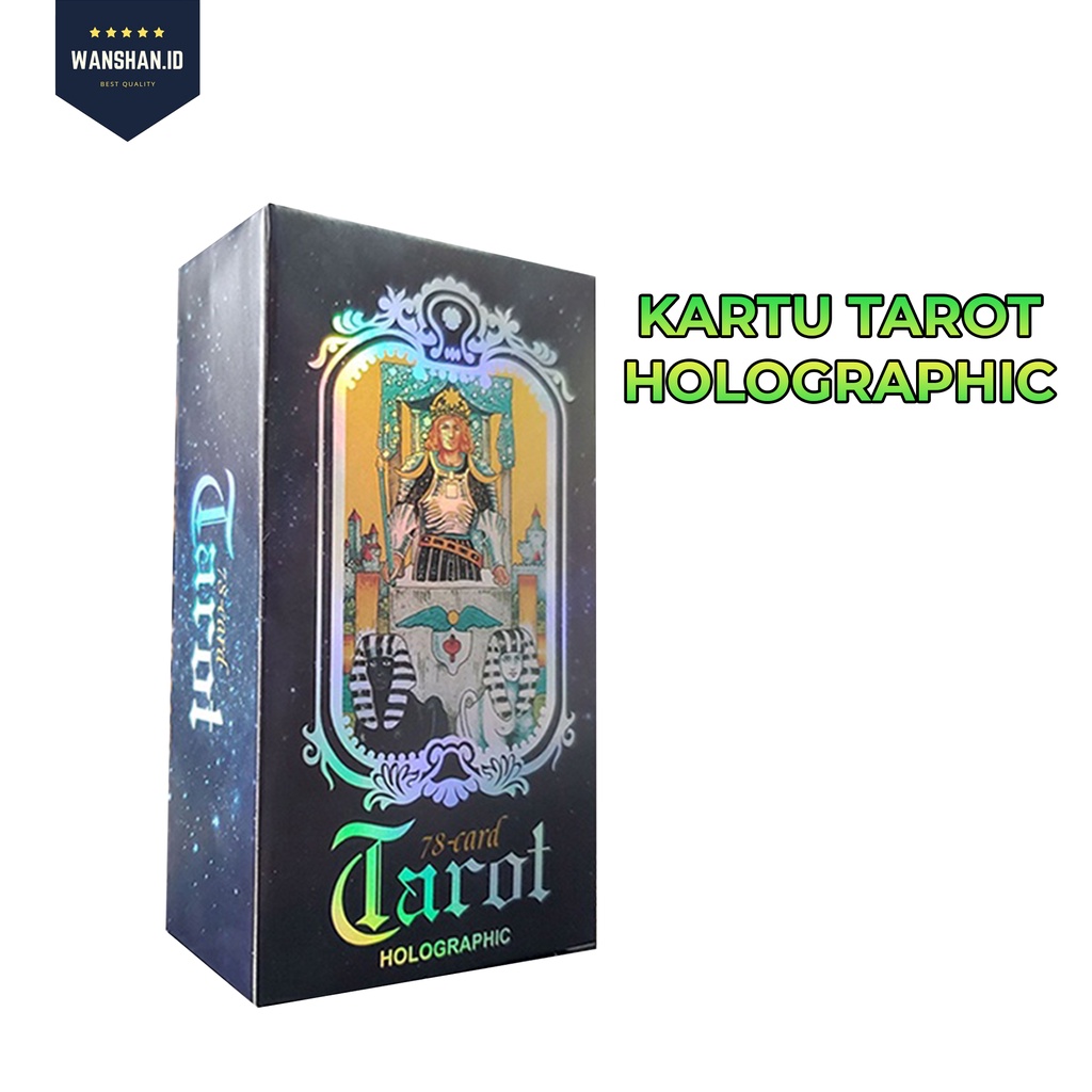 [WS] 78Cards Kartu Tarot/A.E. Waite Tarot /Hologram Tarot Deck Game/Divination English Verson Oracle