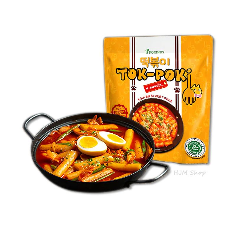 Tokpoki Instant Promo Import Korea Original Spicy Cheese Mild Korinus K-Bunsik Topoki Tteokbokki Tok