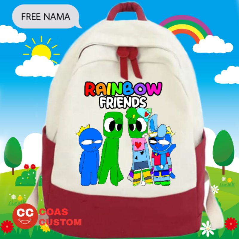TAS RAINBOW FRIEND TAS RANSEL ANAK SEKOLAH SD
