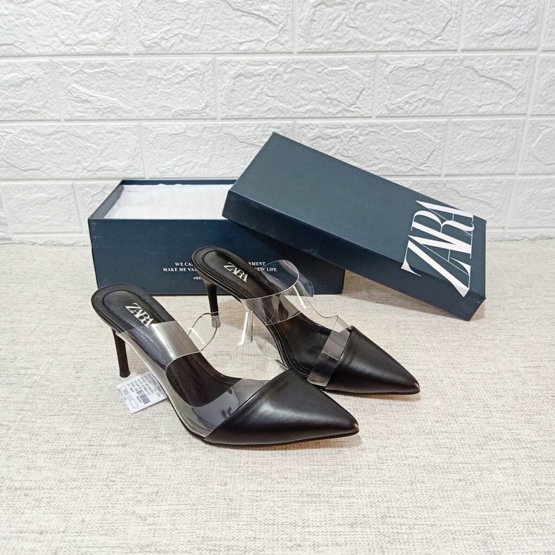 SEPATU WANITA ZS-887 VINLY HEELS 8CM