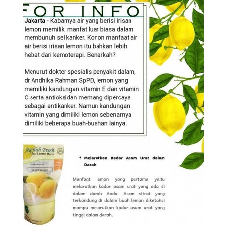 

Harga Miring--Aqiilah fresh sari lemon murni