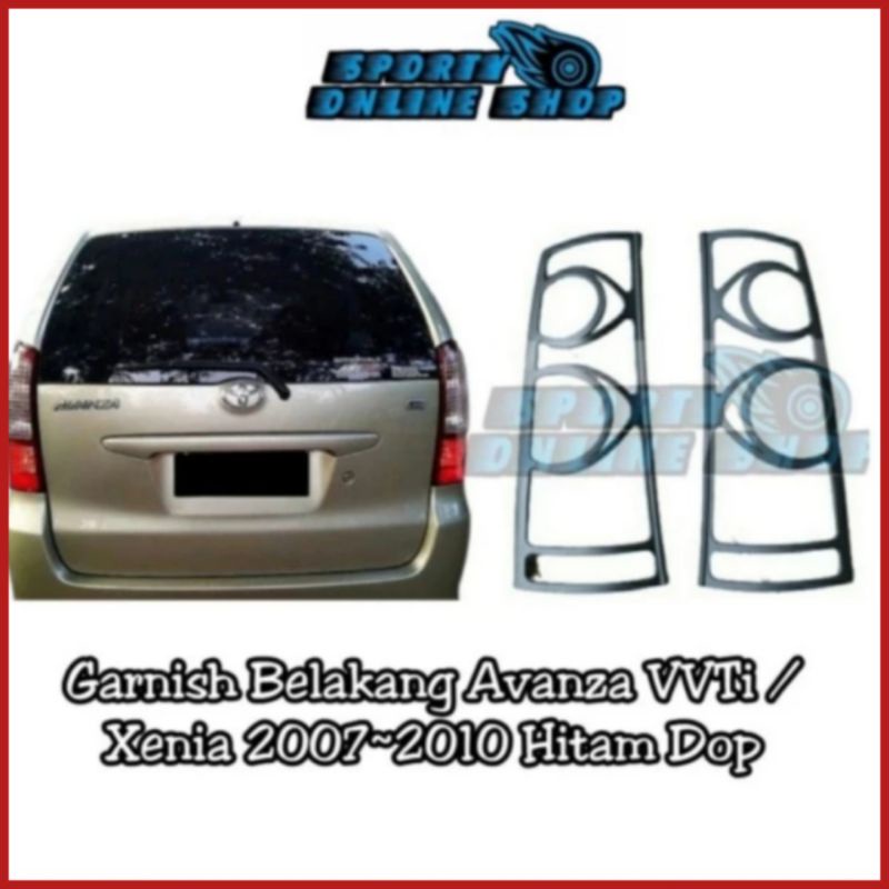 Garnish Lampu Avanza VVTI 2007-2010 Hitam Dop