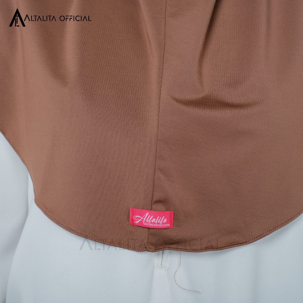 Altalita - Kerudung Bergo Instan Zaida Malay Non Pet Menutup Dada Terbaru | Hijab Khimar Instan Syari Jersey Polos Non Pet | Jilbab Instan Malaysia Jumbo Bahan Jersey Premium Non Pad Cocok untuk Sekolah Olahraga Volly Futsal Senam dan Sehari-hari