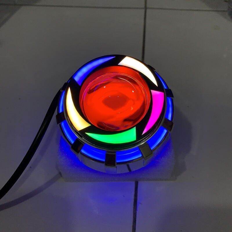 lampu projie Lampu Utama depan motor Led Projie, Proji AE Rainbow Besar