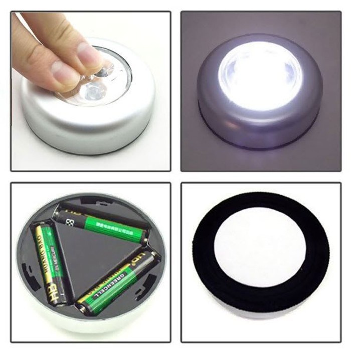 TERMURAH GROSIR Stik N Klik Lampu Emergency Tempel LED Stick and Click Touch Lamp AAA Darurat Light 