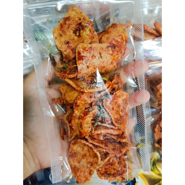 basreng pedas daun jeruk coin bumbu basah basreng bulat pedas basreng bandung (100gr) basreng bumbu 