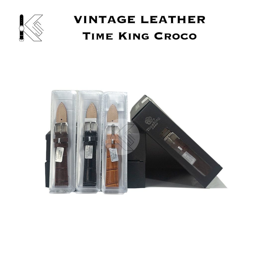 Strap Kulit Time King Motif / Corak