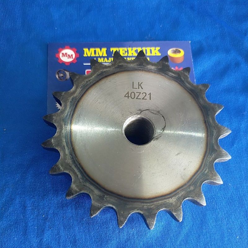 Sprocket RS 40 x 21 T Gear Rantai Single Gir gigi Z 21T RS40 -1 40Z21 40X21T 40-1 tipe B Sproket spr 40-21T 40x1x21T 40-1-21T