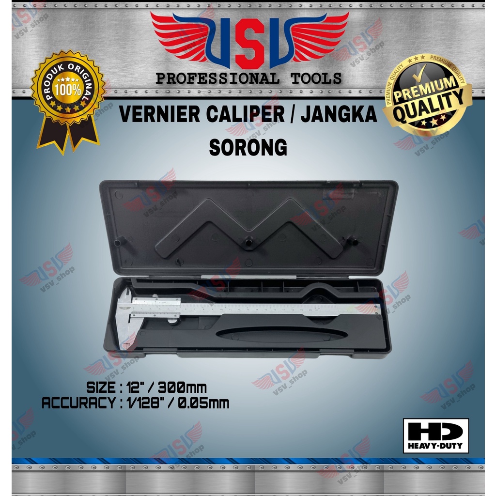 VSV Vernier Caliper 12&quot; Jangka Sorong 12 inchi Sigmat Sketmat 300mm