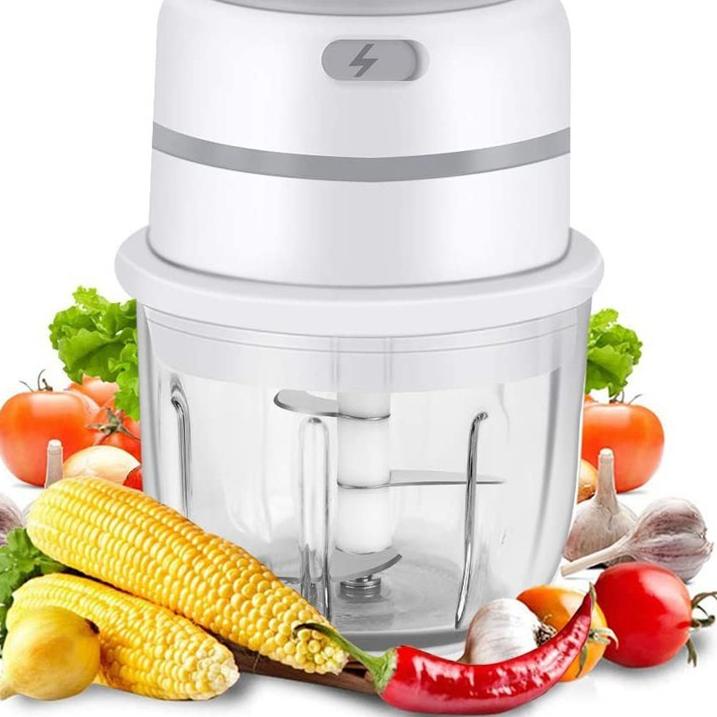 FREE ONGKIRCOD Wireless 300 ML Electric Food Chopper with GLASS Cup Mini Blender KACA estetik|KD8