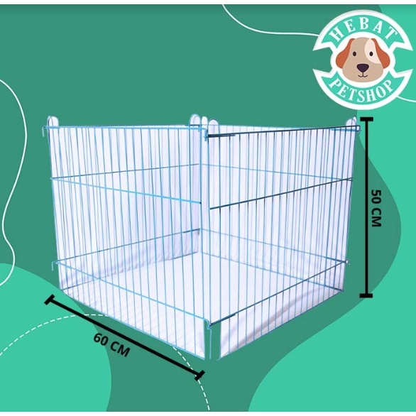 Kandang pagar lokal kelinci kucing anjing Murah 60 X 50 CM