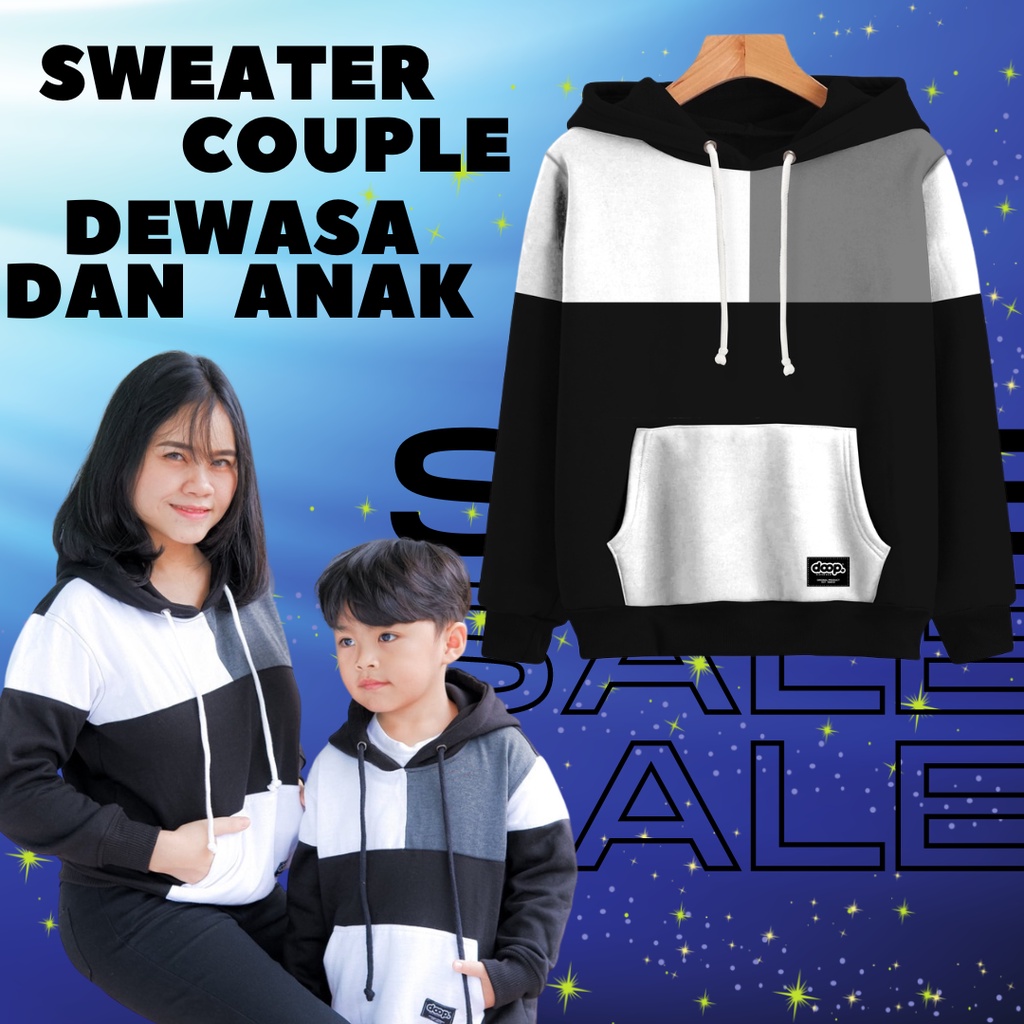 COD COUPLE KELUARGA JAKET HOODIE SWETER ANAK DAN DEWASA CEWEK COWOK KAPEL HUDI HUDIE OUTERWEAR JACKE