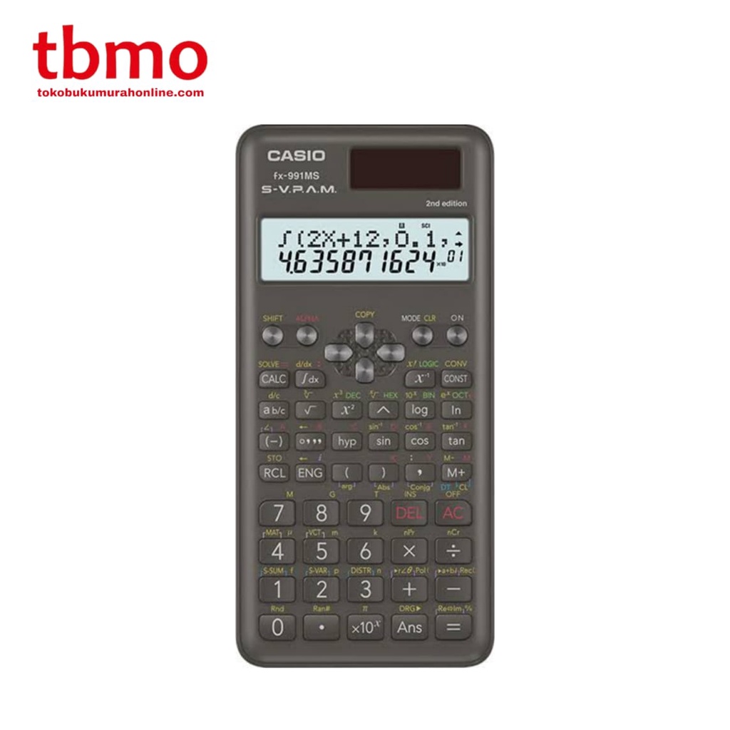 

TBMO KALKULATOR CASIO SC FX-991MS SERI 2 / KALKULATOR SCIENTIFIC