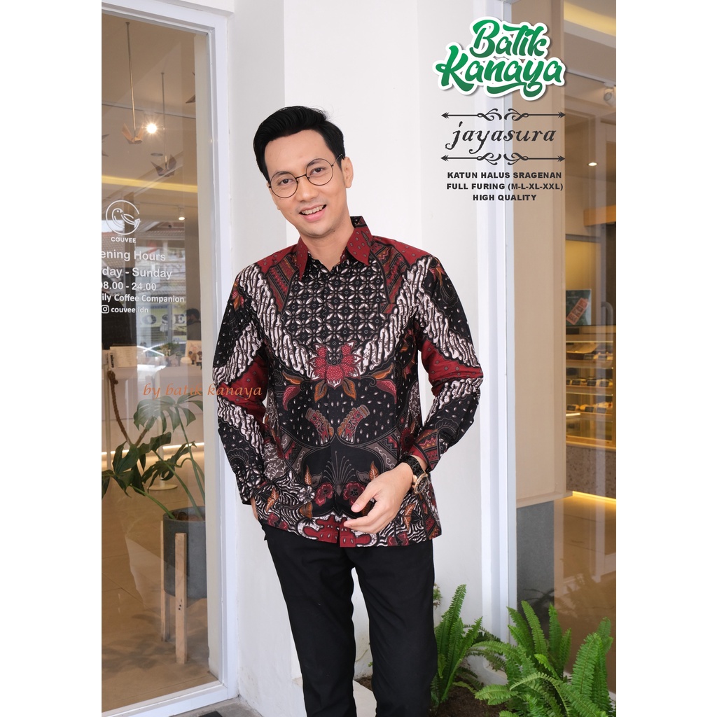 Kanaya - Baju Batik Pria Lengan Panjang Full Furing Motif NEW JAYASURA