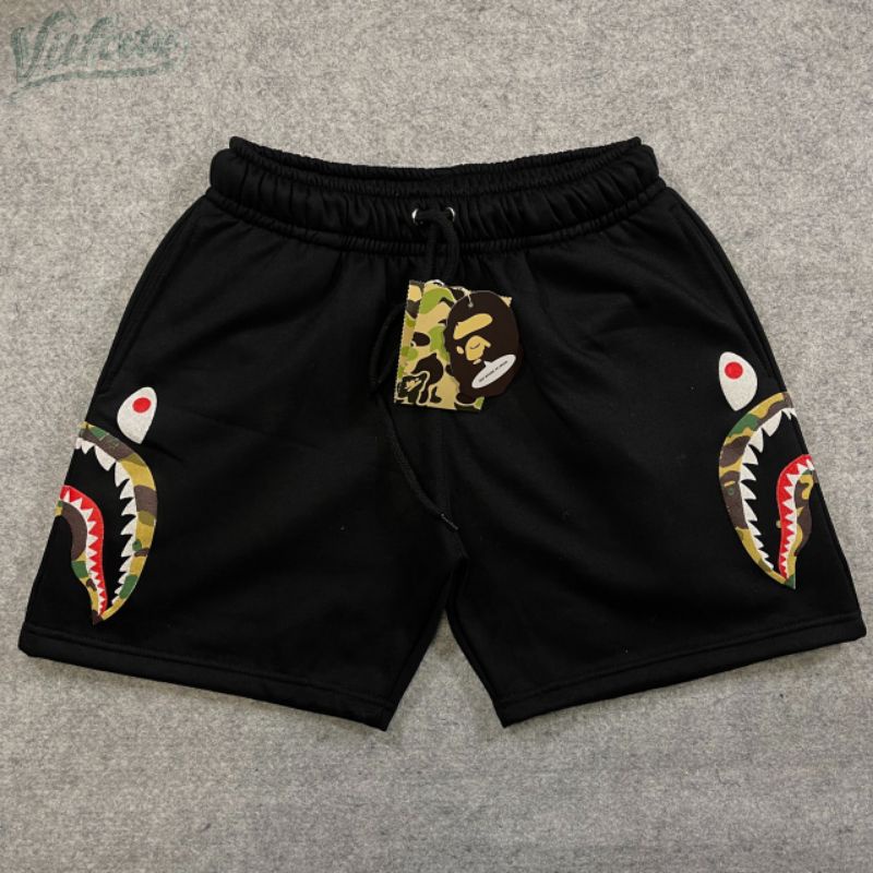 Celana Pendek Bape Camo Shark Premium / Shortpants Bape Shark