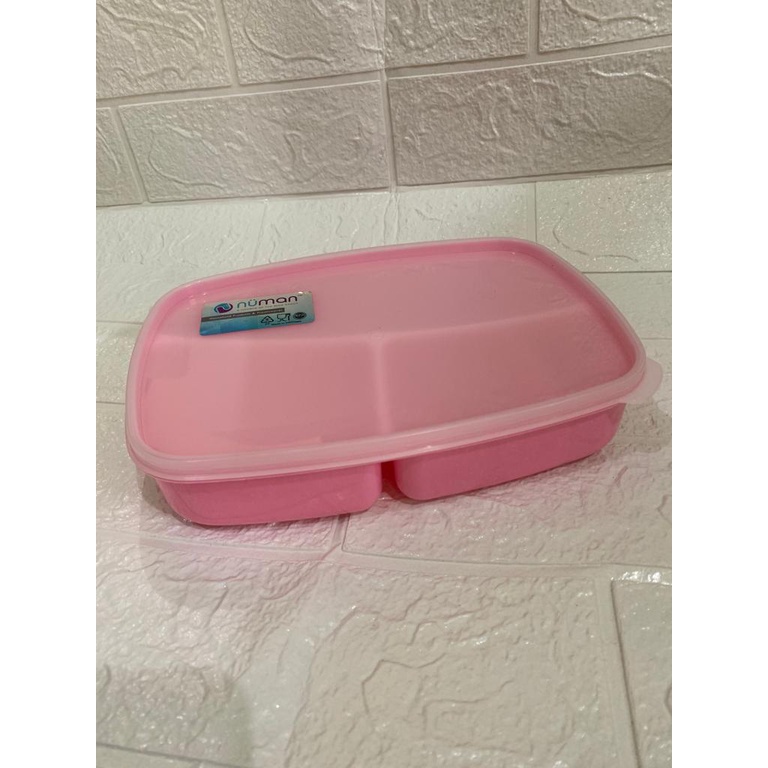 Tempat makan kotak bekal sekat 4 lunch box kotak makan anak numan