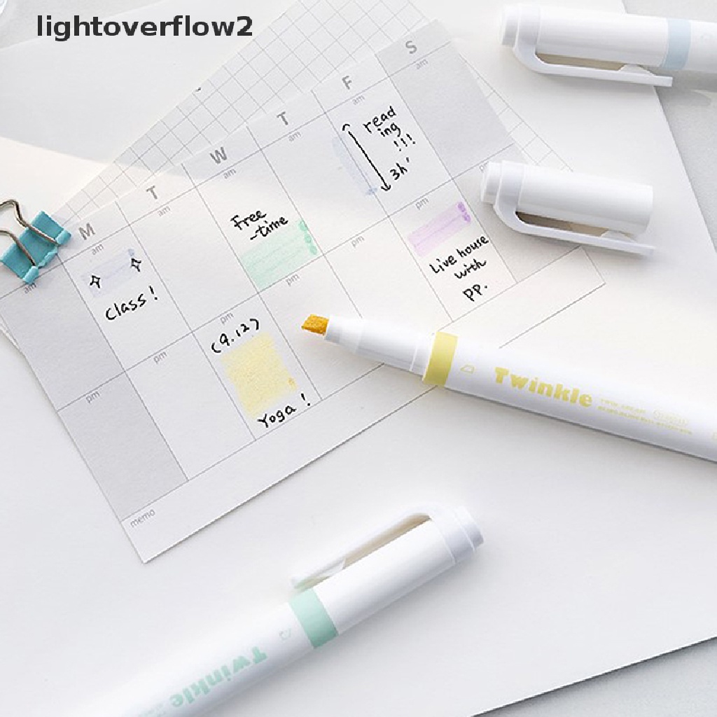 (lightoverflow2) 4pcs / box Spidol Warna Glitter Untuk Menggambar