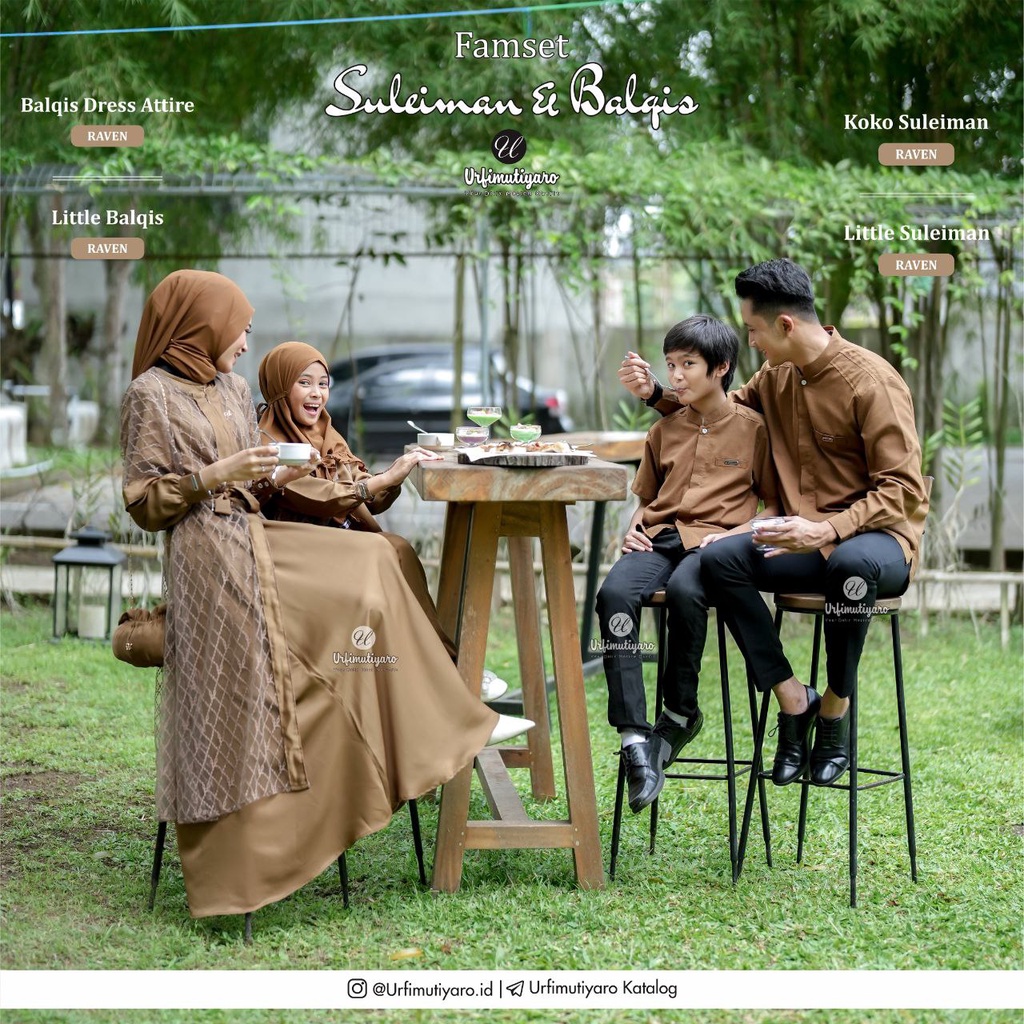 Dress Attire Famset Balqis Suleiman by Urfimutiyaro (PRE ORDER)