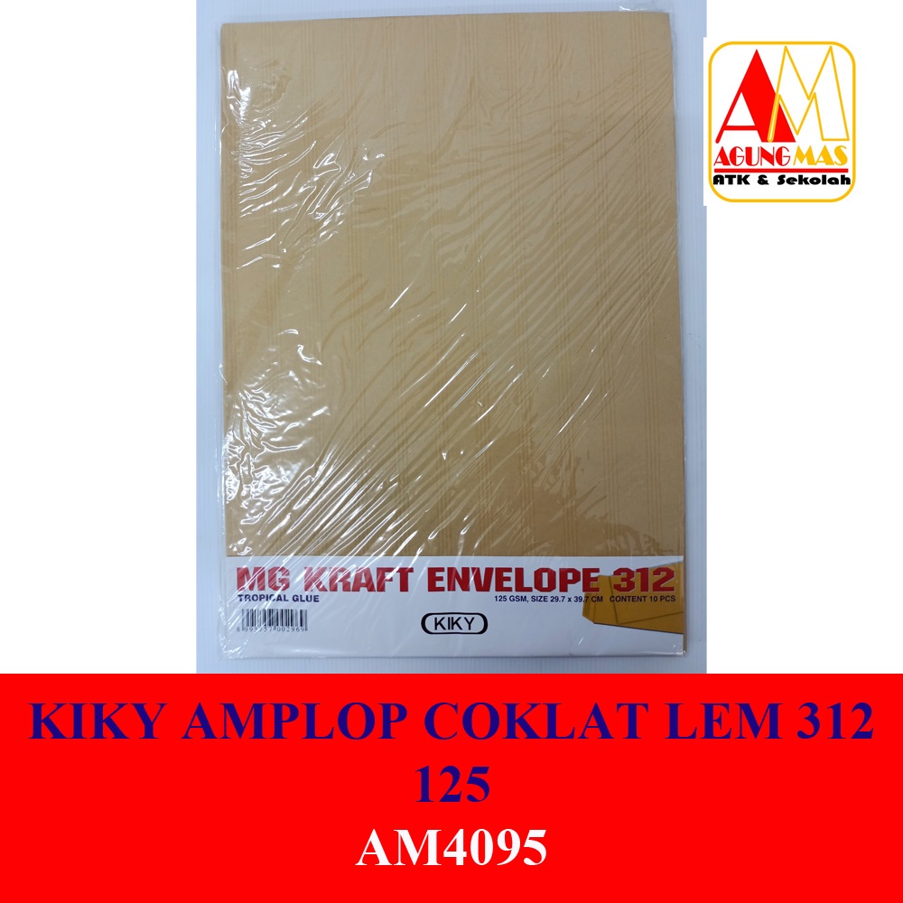 

KIKY AMPLOP COKLAT LEM 312 125