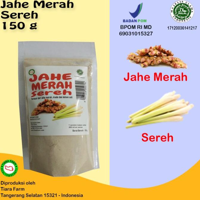 

Jahe Merah Sereh 150 g - Tiara Farm