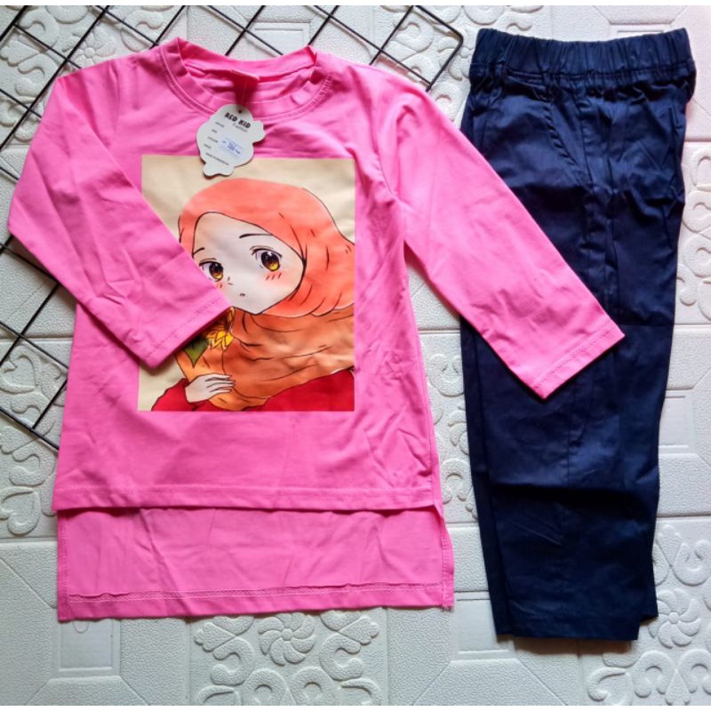 [PREMIUM BY REDKIDS] SETELAN ANAK PEREMPUAN VIRAL SLEBEW 2-8 TAHUN CELANA KATUN STRETCH / BAJU ANAK CEWEK VIRAL JEJE SLEBEW 2-8 TAHUN / BAJU SETELAN OVERSIZE ANAK VIRAL JEJE SLEBEW