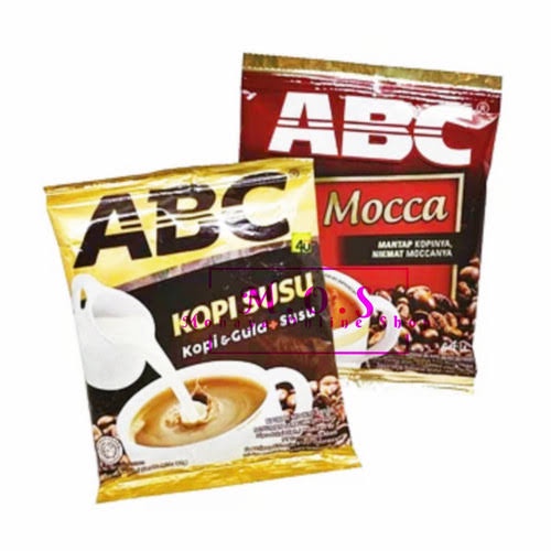 

Kopi ABC Susu dan ABC Moca isi 10 sachet (1 renceng)