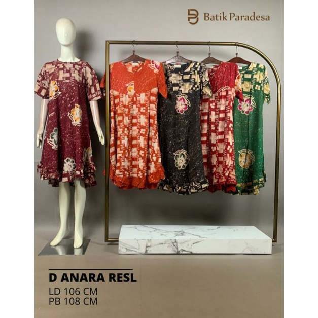 Daster Batik Pekalongan Daster Busui Daster Anara Resleting All Size Batik Paradesa by Batik Huza