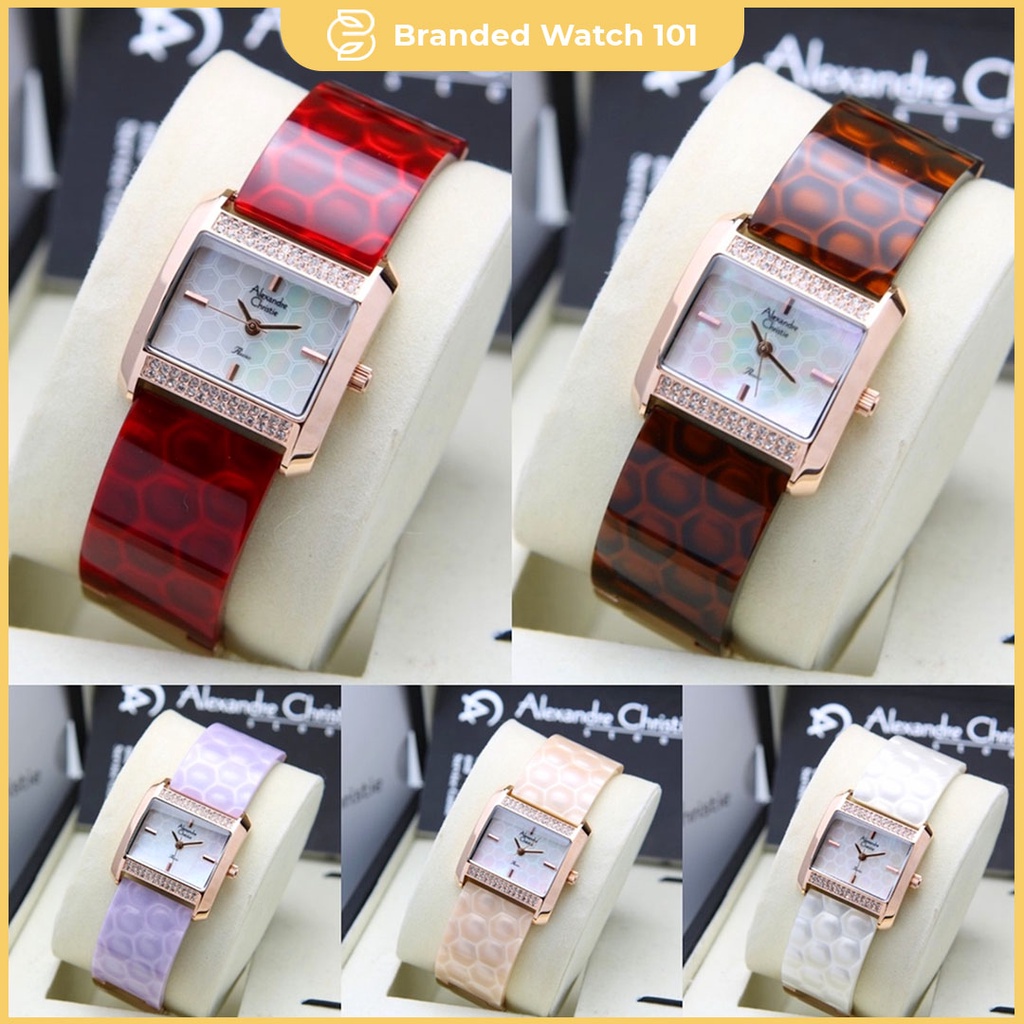 ORIGINAL Jam Tangan Wanita Alexandre Christie AC 2591 / AC2591 / 2591 Garansi Resmi 1 Tahun, Leather