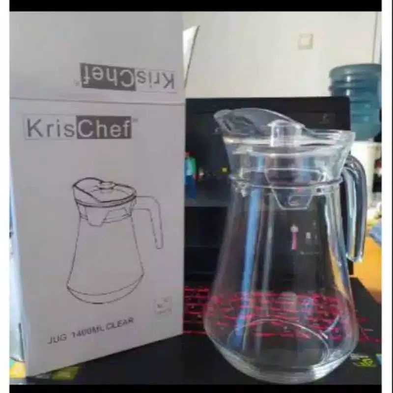 Teko Kaca Air Minum 1.4 Liter Krischef