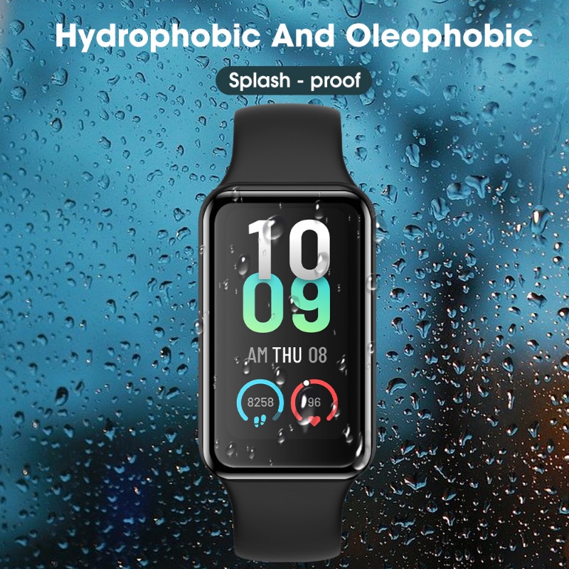 Pelindung Layar Tempered Glass 3D Curved Untuk Smartwatch Huami Amazfit Band 7