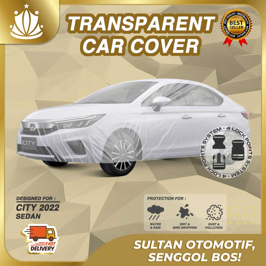 Body Cover Mobil Plastik TEBAL New City Sedan 2022 WATERPROOF