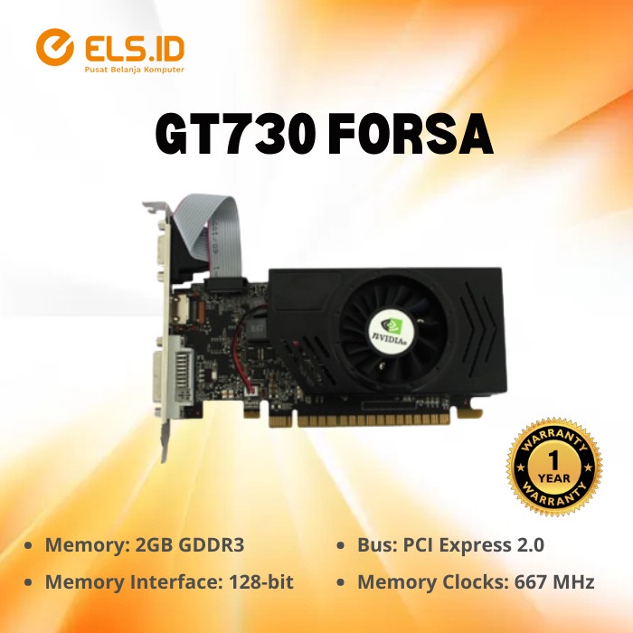 VGA Forsa GT730 - 2GB DDR3/128bit