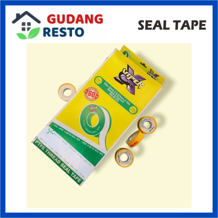 SEALTAPE PIPA KRAN AIR SEAL TAPE SELOTIP SILTIP SOLATIP ISOLASI PUTIH 10 M